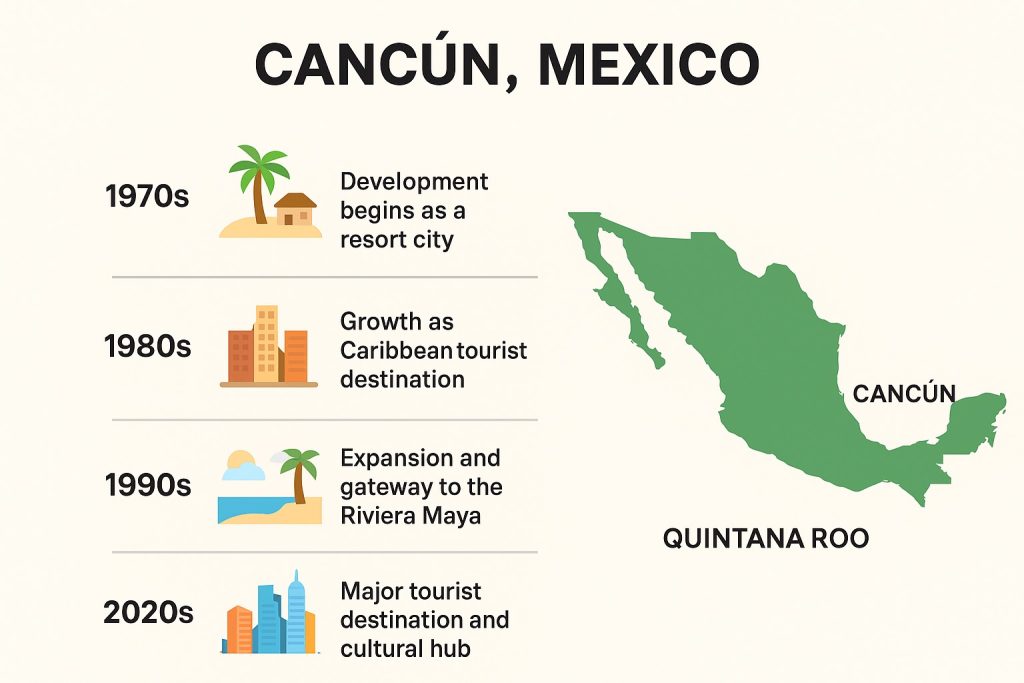 Cancun Mexico Map Overview